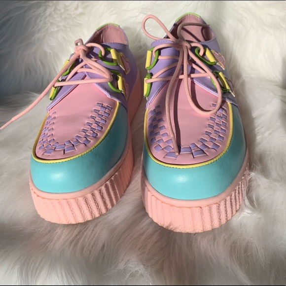 YRU Shoes - YRU Strange Cvlt Krypt Pastel Creepers